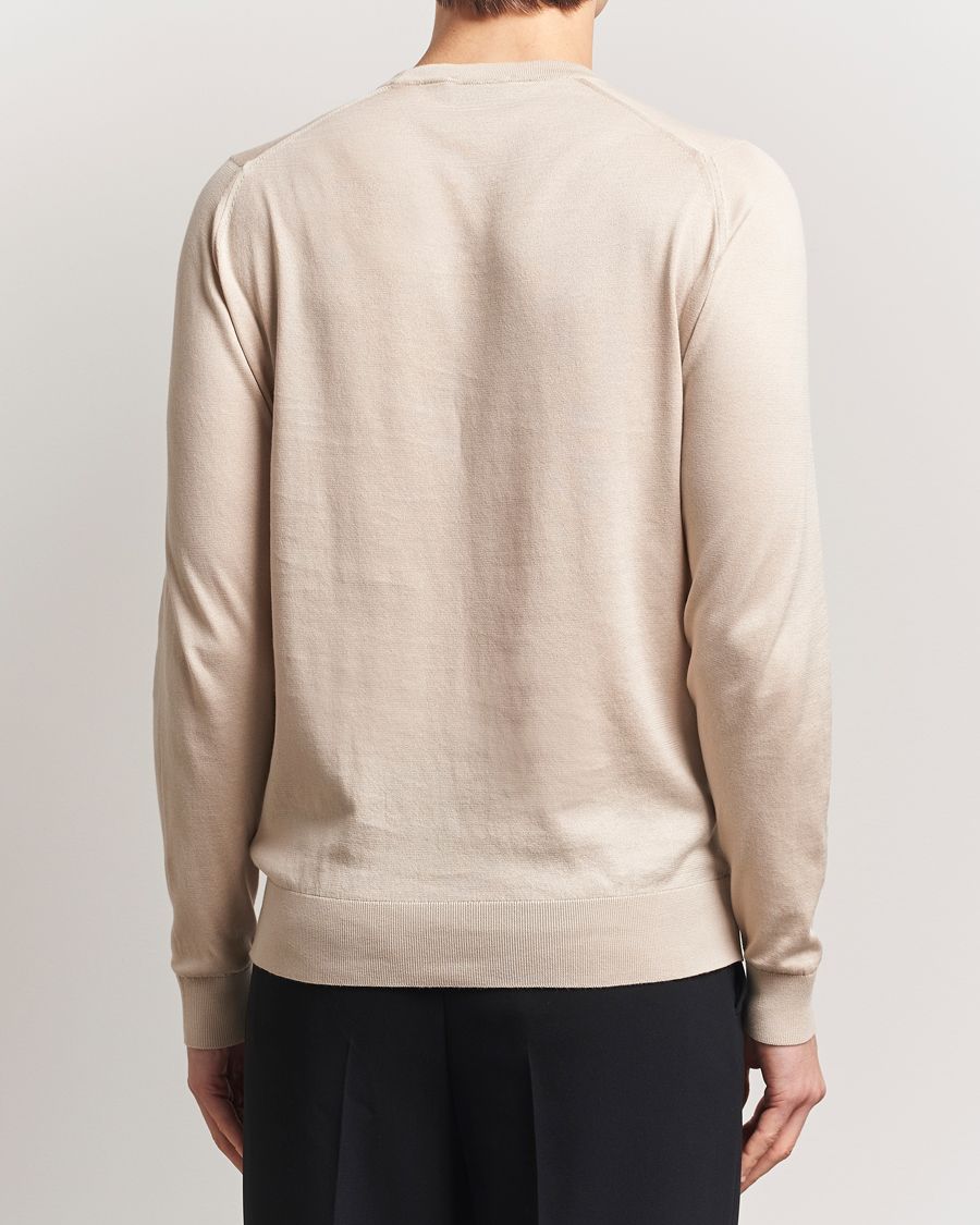 Hombres | Jerséis y prendas de punto | John Smedley | Rowland Sea Island Crew Neck Pullover Almond