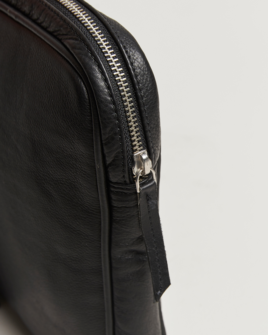 Hombres | Bolsos | LES DEUX | Leather Laptop Sleeve Black