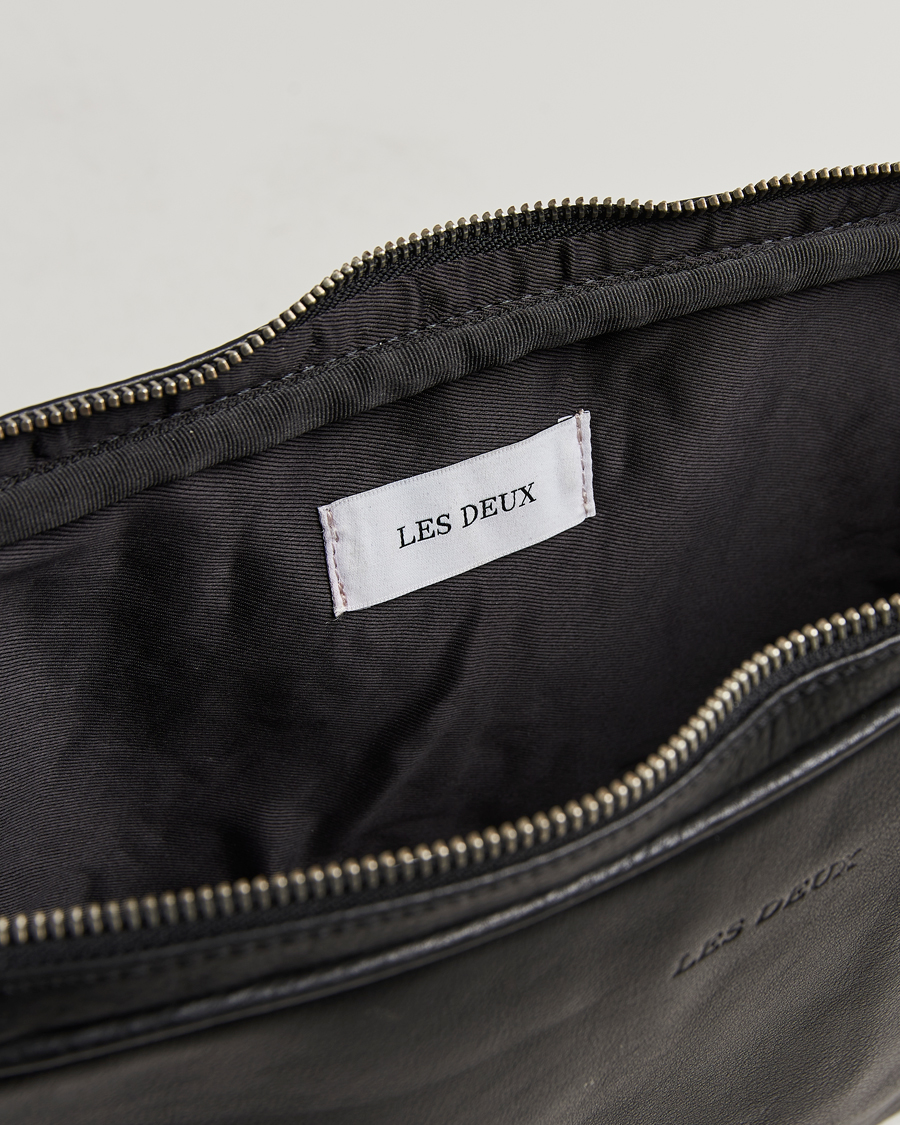 Hombres | Bolsos | LES DEUX | Leather Laptop Sleeve Black