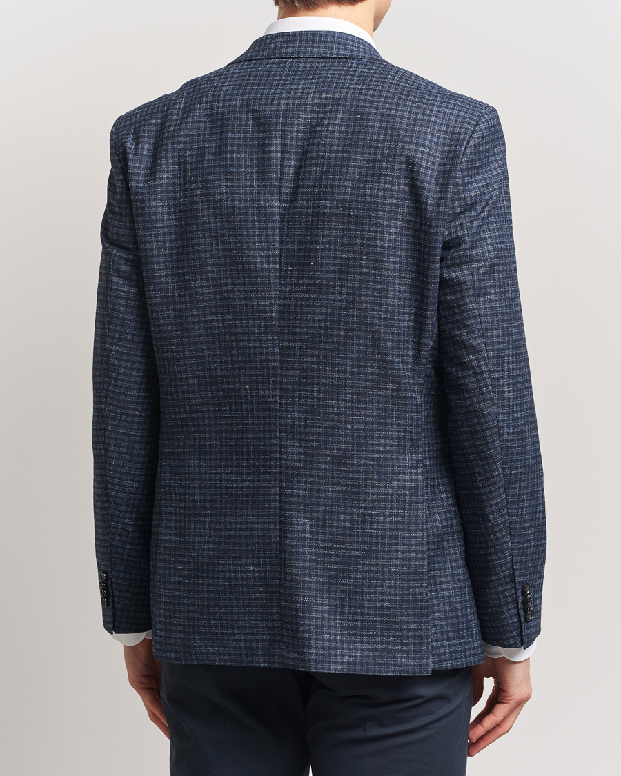 Hombres | Blazers | BOSS BLACK | Janson Wool Dogtooth Blazer Medium Blue