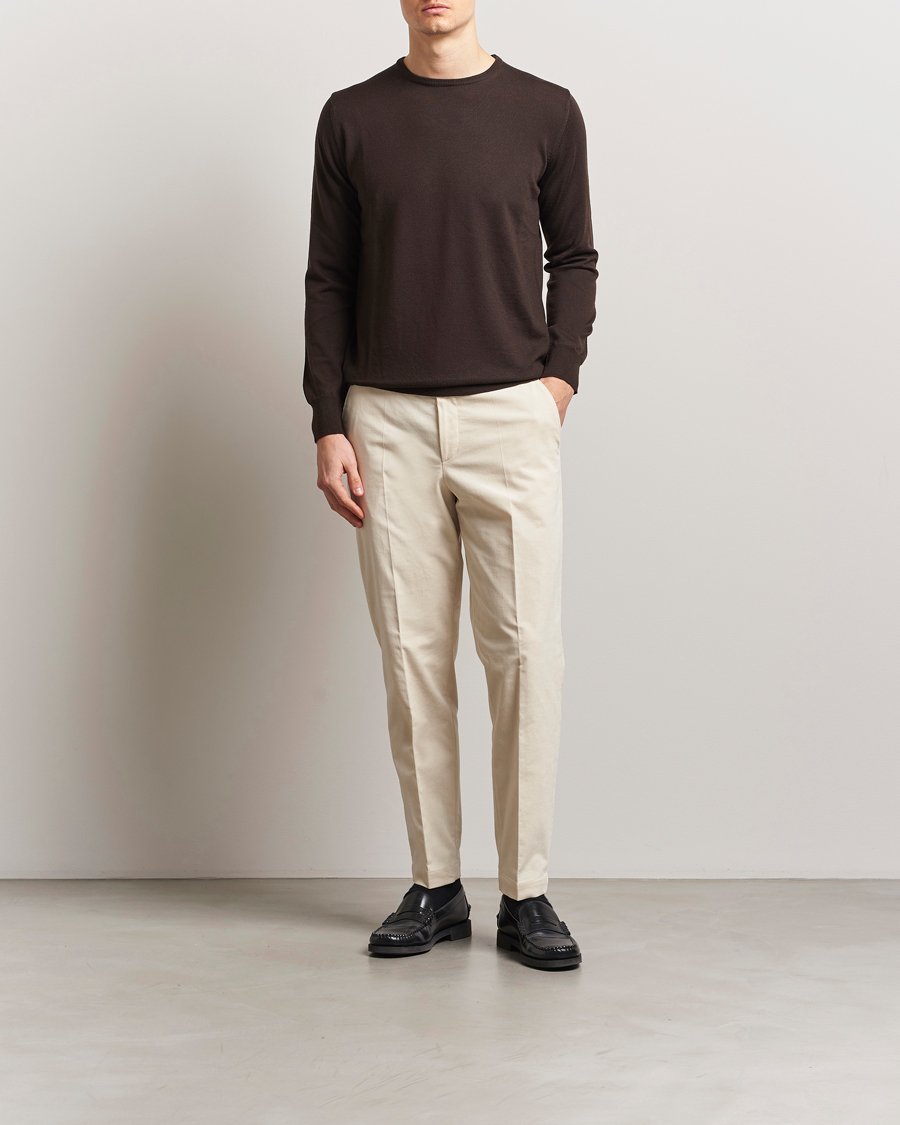 Hombres | Pantalones | BOSS BLACK | Perin Spring Cord Trousers Open White