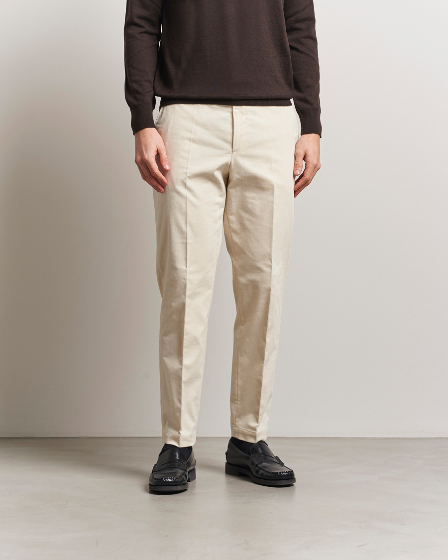 Hombres | Pantalones | BOSS BLACK | Perin Spring Cord Trousers Open White