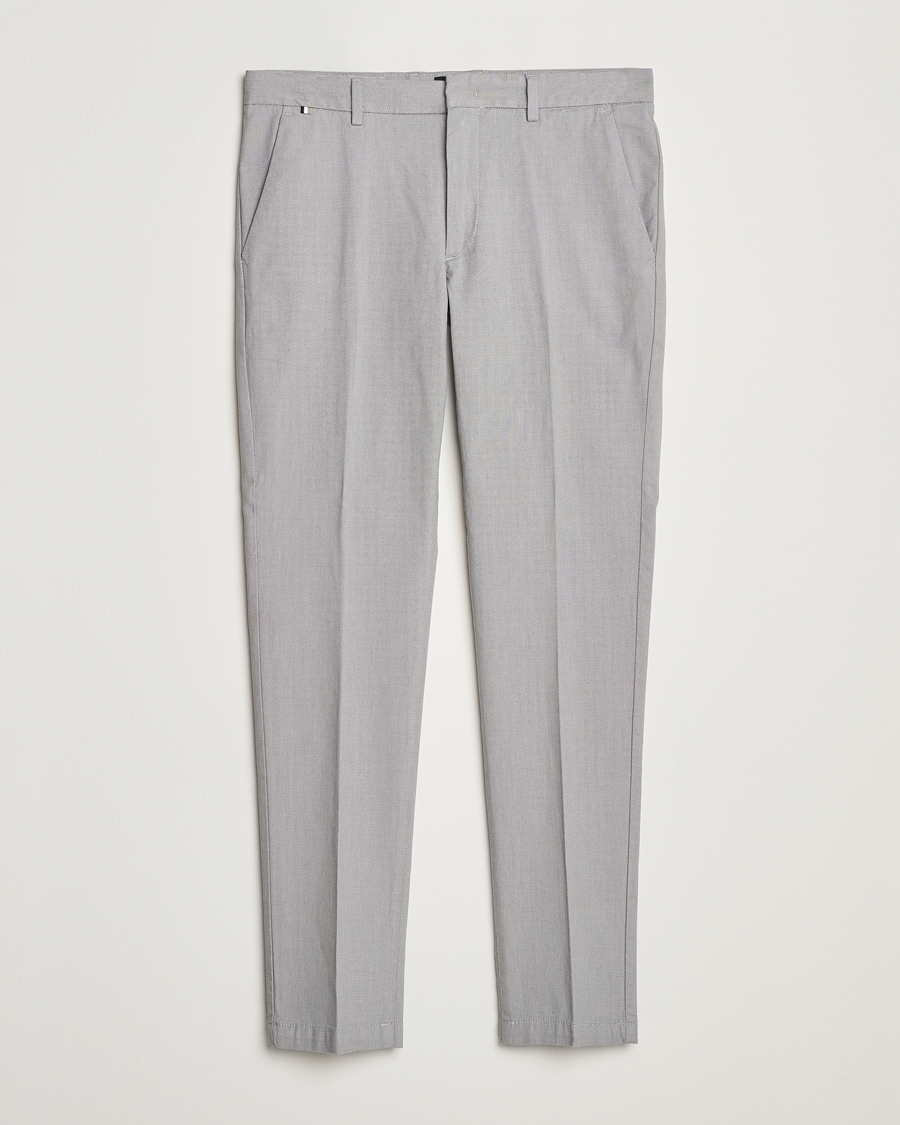 Hombres | Pantalones | BOSS BLACK | Kaito Structured Cotton Pants Dark Grey