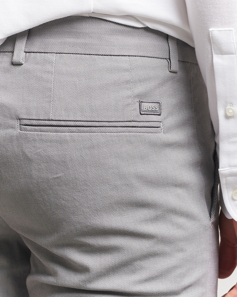 Hombres | Pantalones | BOSS BLACK | Kaito Structured Cotton Pants Dark Grey