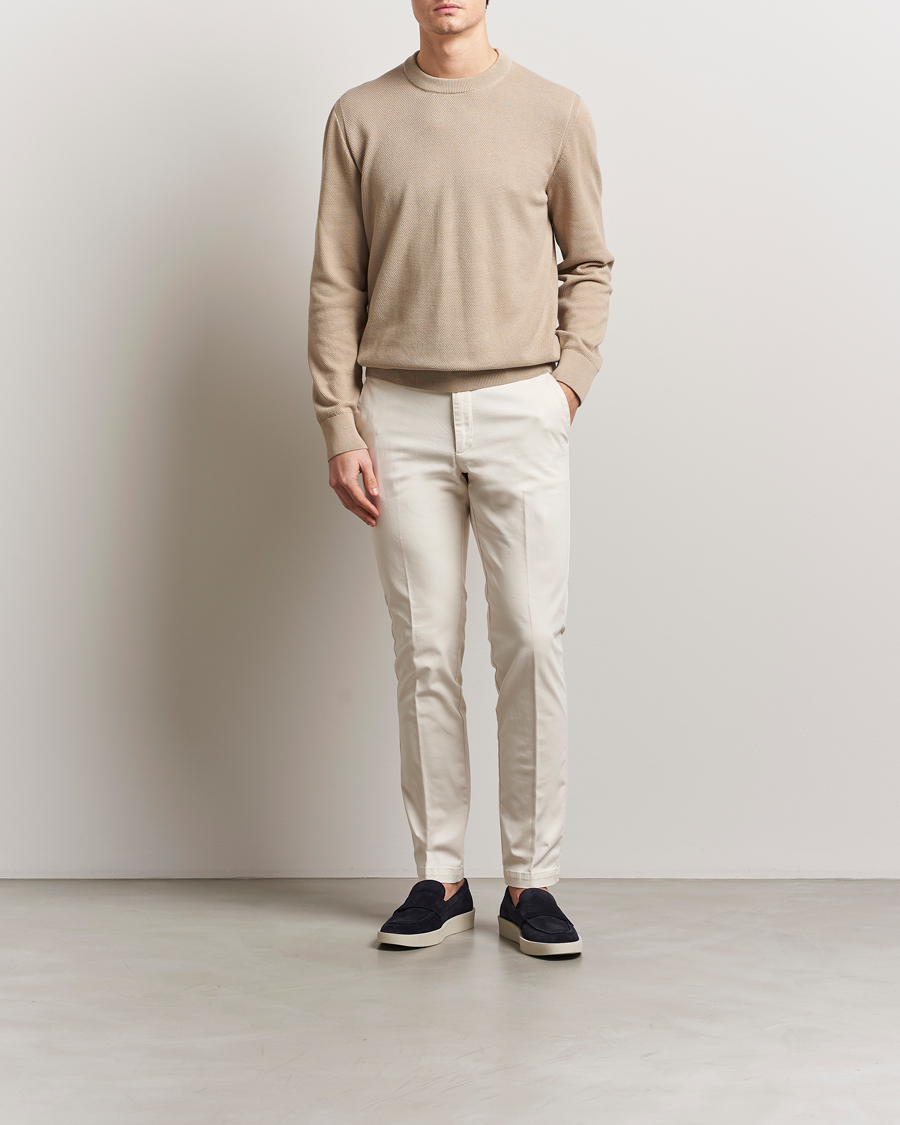 Hombres | Pantalones | BOSS BLACK | Kaito1 Cotton Chinos Open White