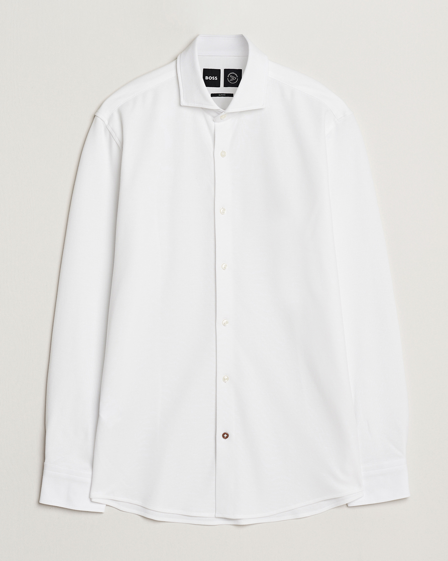 Hombres | Camisas | BOSS BLACK | Hank Structured Shirt White