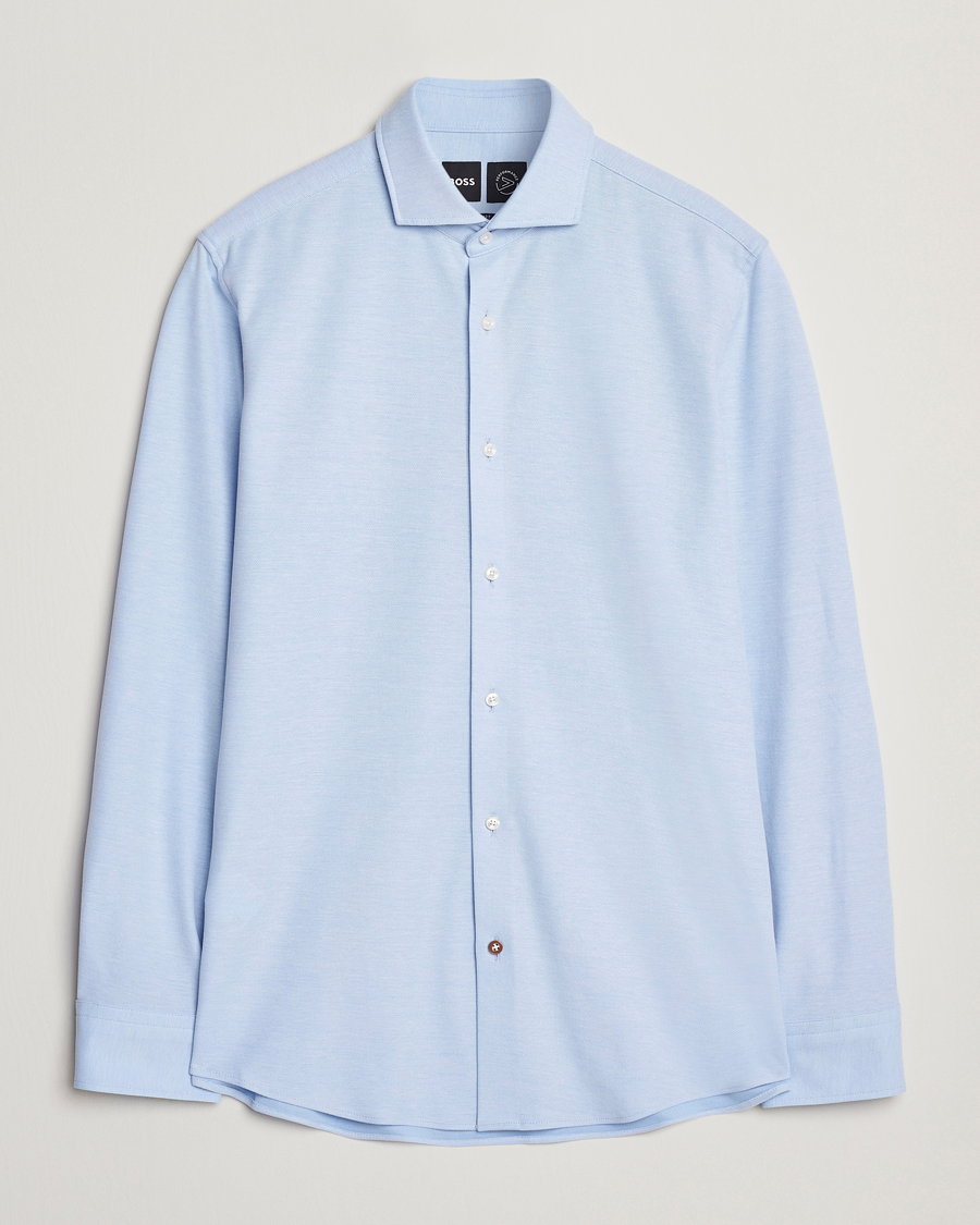 Hombres | Camisas | BOSS BLACK | Hank Structured Shirt Light Blue