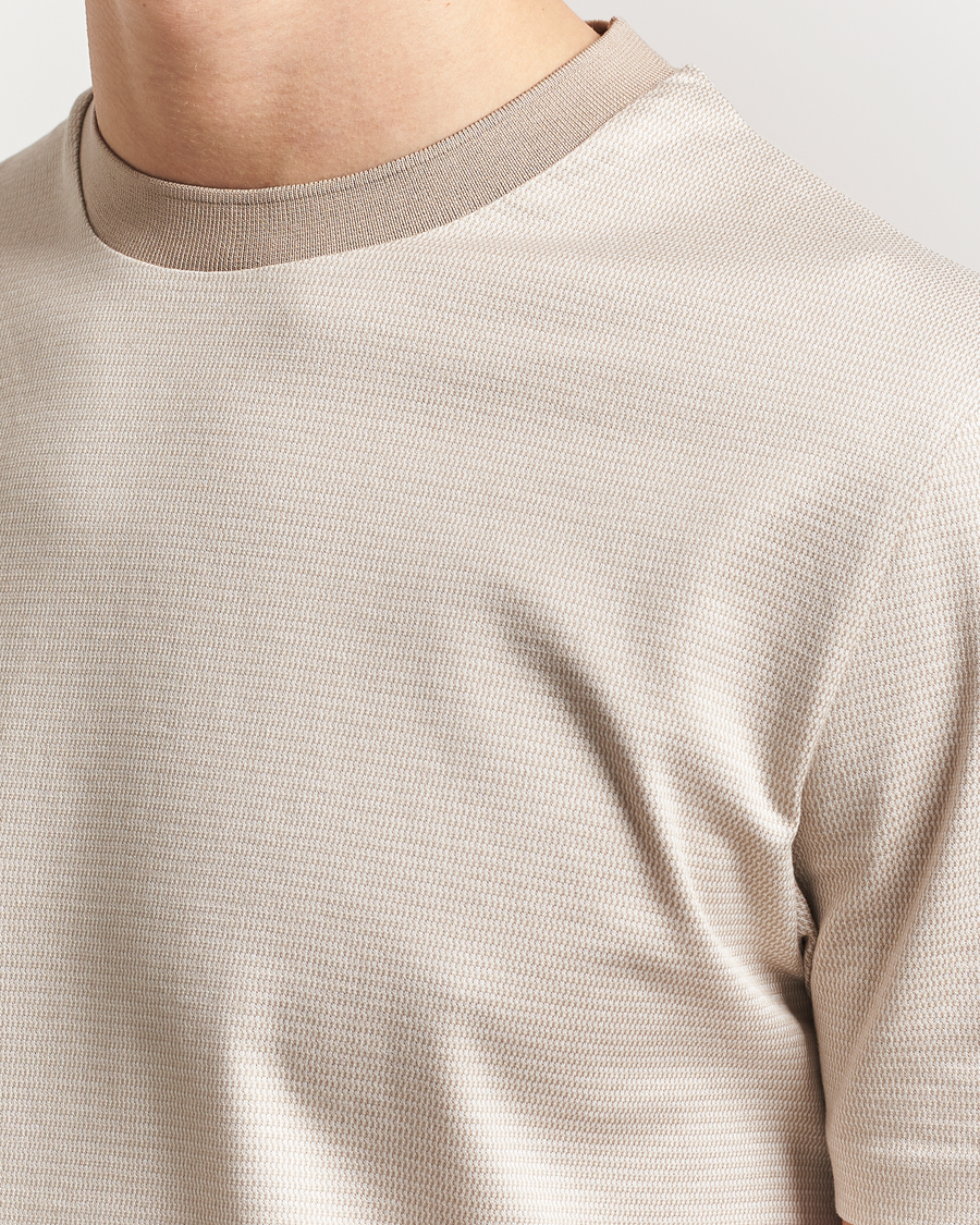 Hombres | Camisetas | BOSS BLACK | Thompson Structured T-Shirt Light Beige