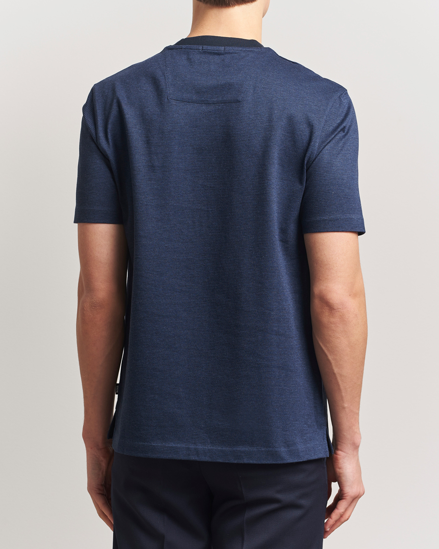 Hombres | Camisetas | BOSS BLACK | Thompson Structured T-Shirt Dark Blue
