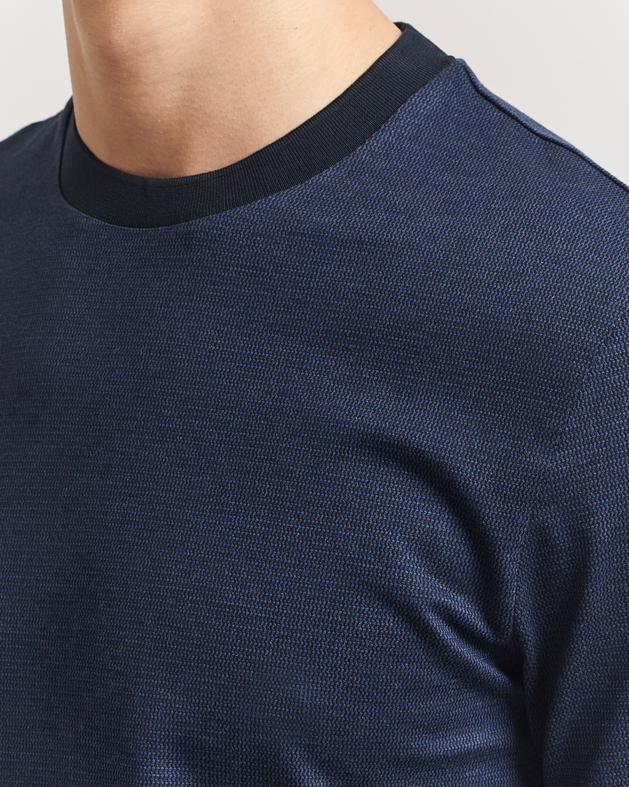 Hombres | Camisetas | BOSS BLACK | Thompson Structured T-Shirt Dark Blue