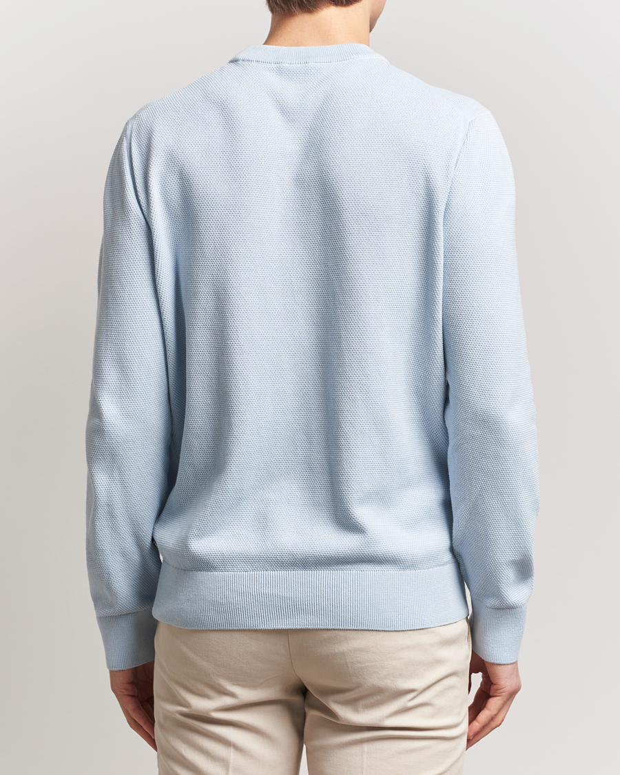 Hombres | Jerséis y prendas de punto | BOSS BLACK | Ecaio Knitted Sweater Light Blue