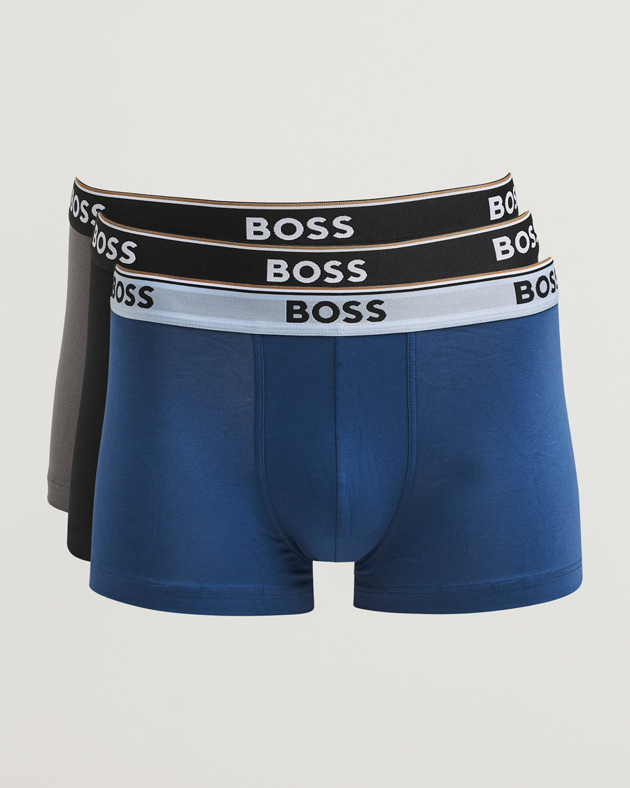 Hombres | Ropa interior y calcetines | BOSS BLACK | 3-Pack Trunk Blue/Grey/Black