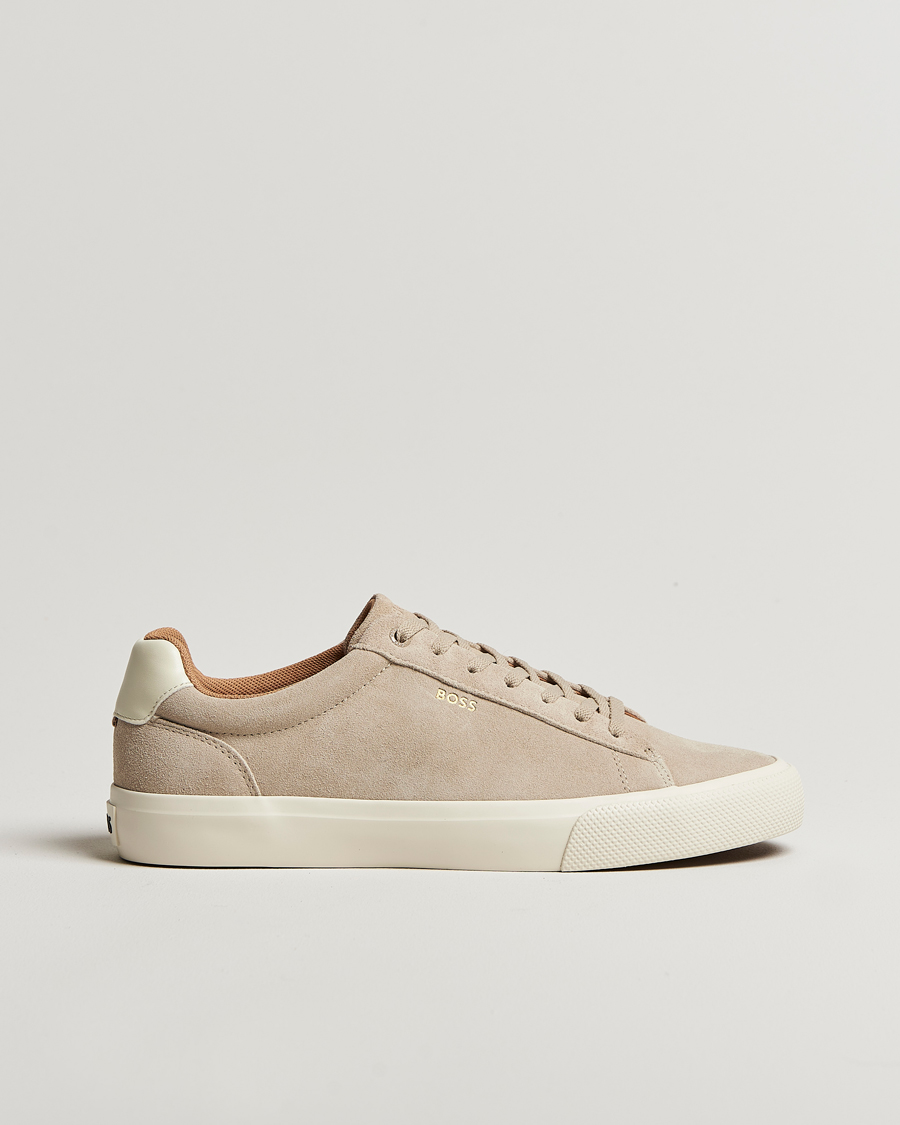 Hombres | BOSS BLACK Aiden Suede Sneaker Light Beige | BOSS BLACK | Aiden Suede Sneaker Light Beige