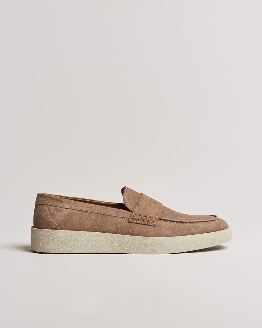 Hombres | BOSS BLACK Clay Suede Loafer Medium Beige | BOSS BLACK | Clay Suede Loafer Medium Beige