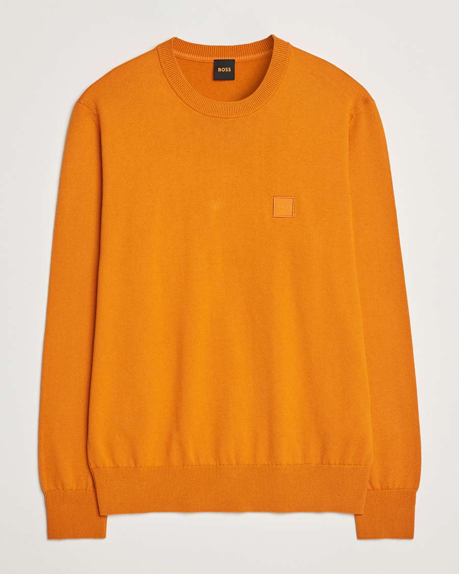 Hombres | Jerséis y prendas de punto | BOSS ORANGE | Kanovano Knitted Sweater Open Orange