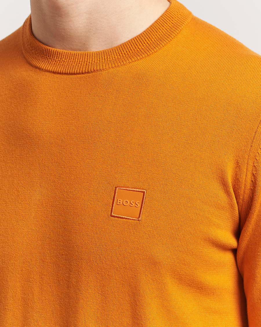 Hombres | Jerséis y prendas de punto | BOSS ORANGE | Kanovano Knitted Sweater Open Orange