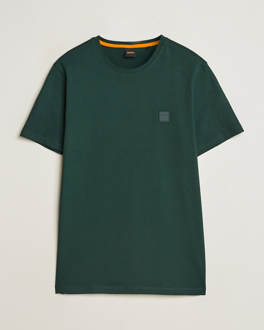 Hombres | Camisetas | BOSS ORANGE | Tales Logo Crew Neck T-Shirt Open Green
