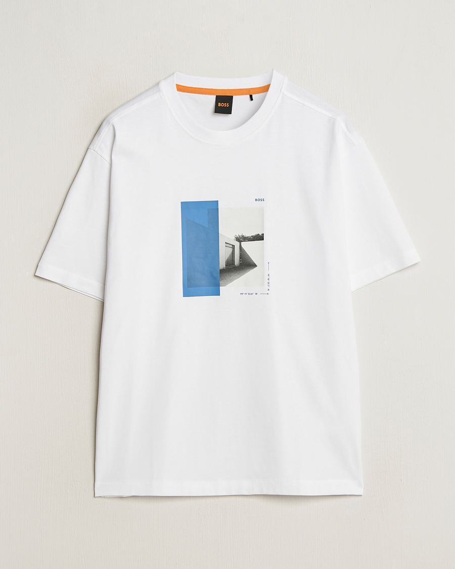 Hombres | Camisetas | BOSS ORANGE | Barragan Printed T-Shirt White