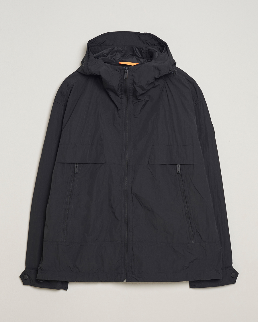 Hombres | Abrigos y chaquetas | BOSS ORANGE | Obosco Nylon Hooded Jacket Black