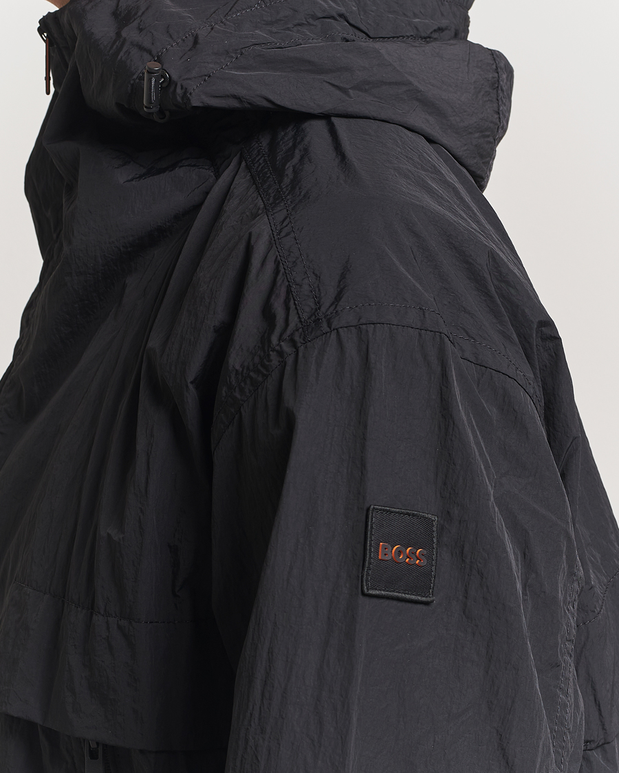 Hombres | Abrigos y chaquetas | BOSS ORANGE | Obosco Nylon Hooded Jacket Black