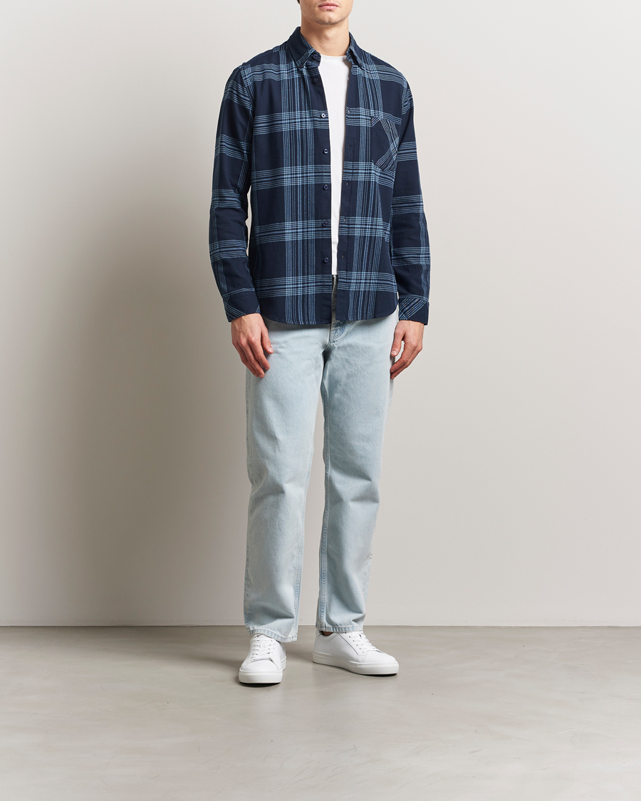 Hombres | Camisas | BOSS ORANGE | Rickert Checked Shirt Dark Blue