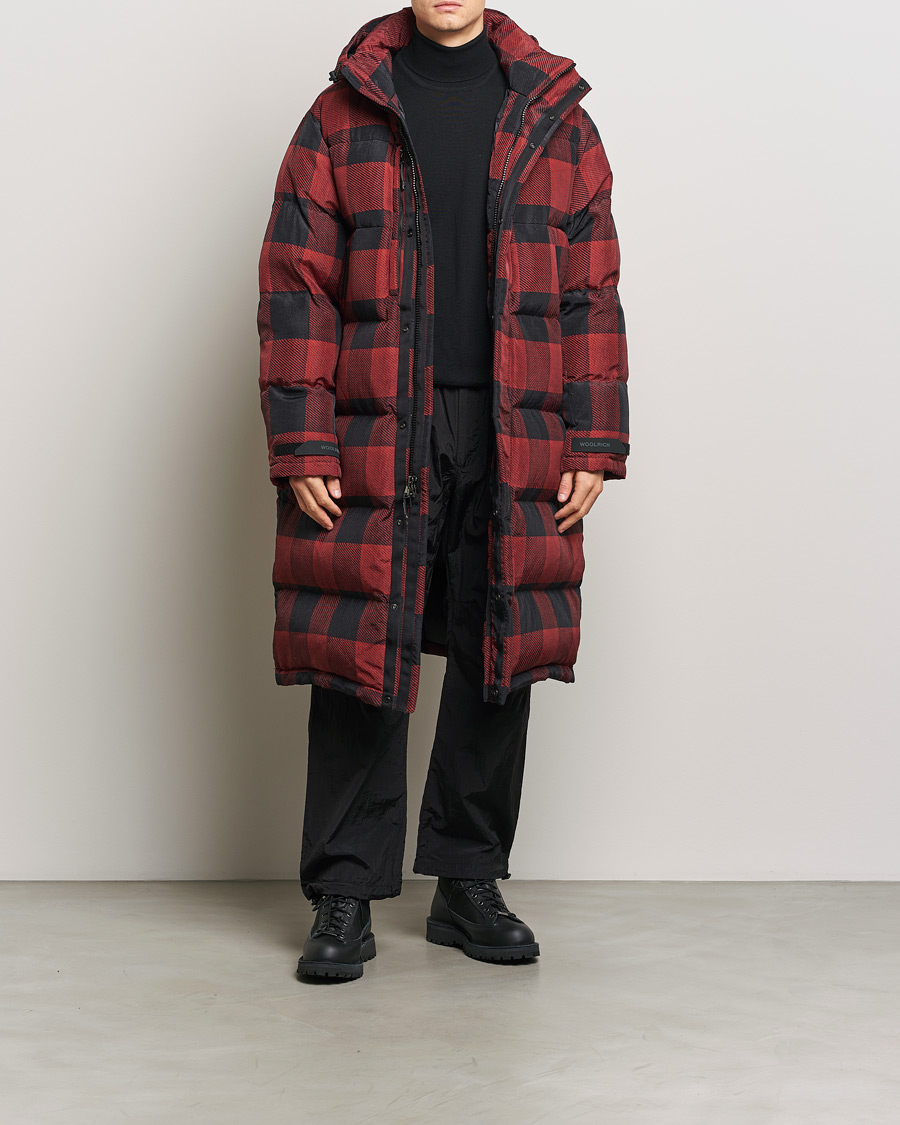 Hombres | Abrigos y chaquetas | Woolrich | Quilted Check Parka by Todd Snyder Red/Black