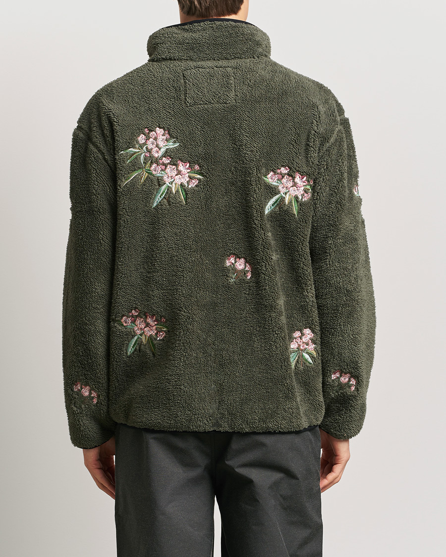 Hombres | Jerséis y prendas de punto | Woolrich | Sherpa Fleece Full Zip by Todd Snyder Green