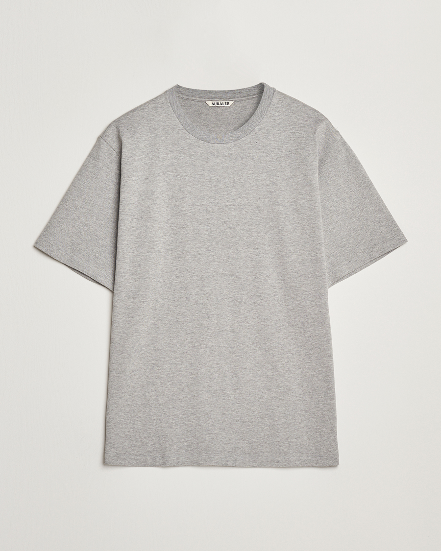 Hombres | Camisetas | Auralee | Luster Plating T-Shirt Top Gray