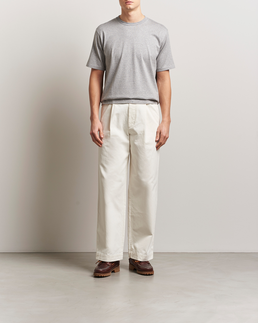 Hombres | Camisetas | Auralee | Luster Plating T-Shirt Top Gray