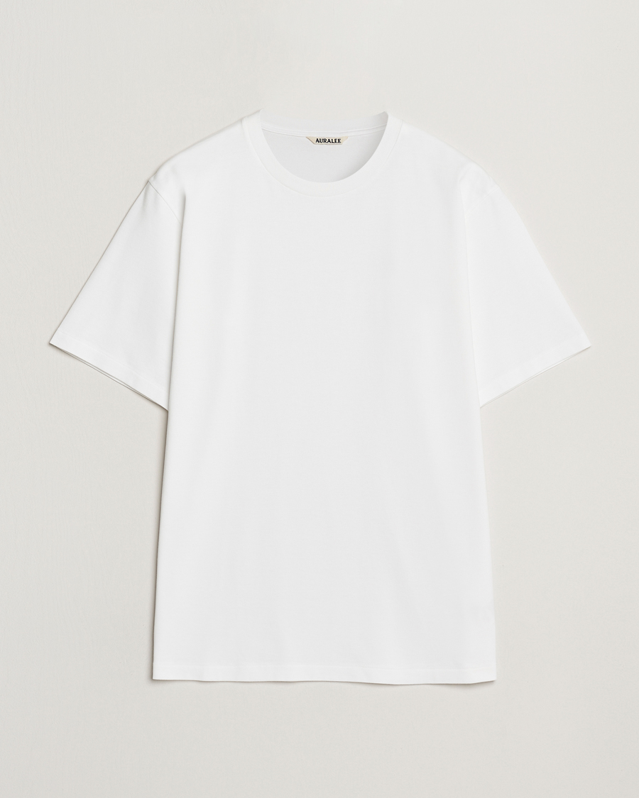 Hombres | Camisetas | Auralee | Luster Plating T-Shirt White