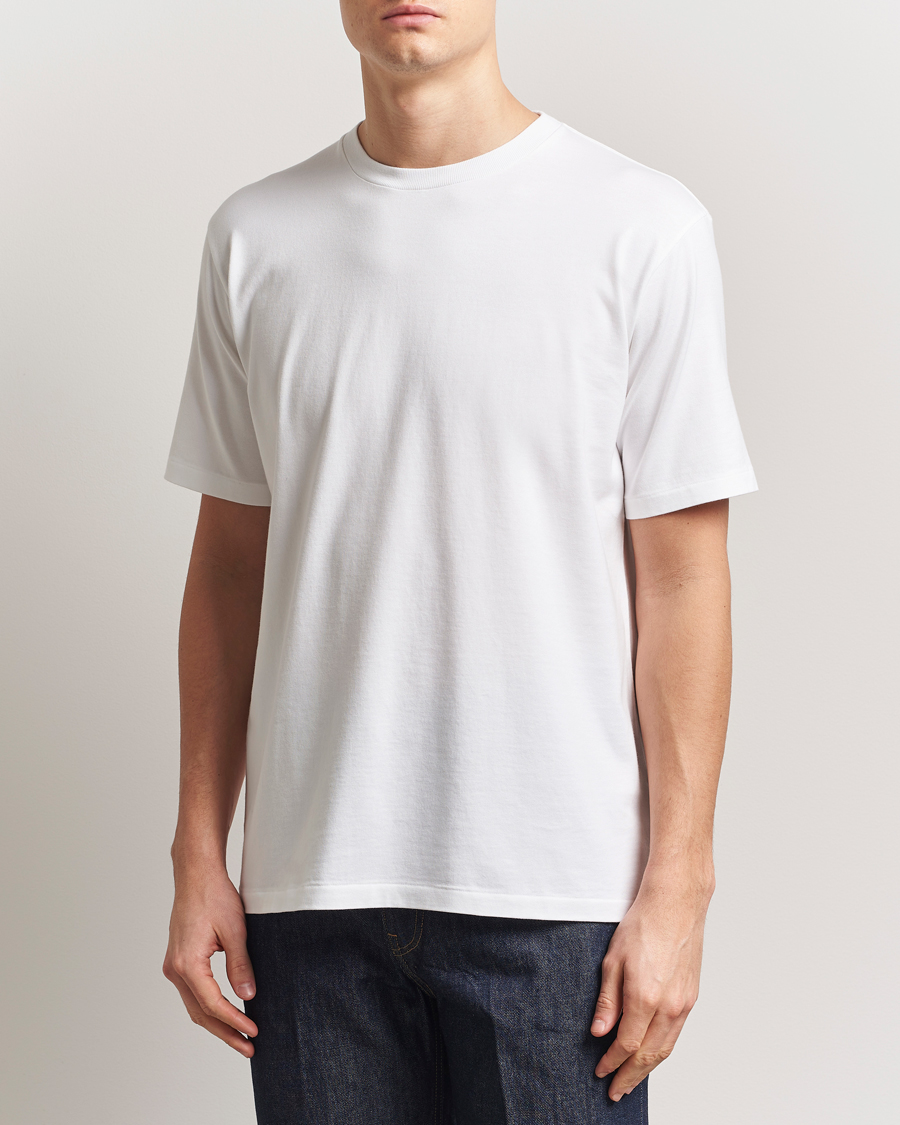Hombres | Camisetas | Auralee | Luster Plating T-Shirt White
