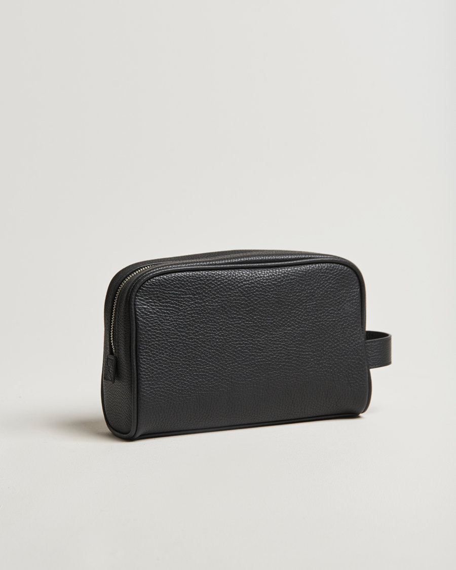 Hombres | Bally RBN Leather Washbag Black | Bally | RBN Leather Washbag Black