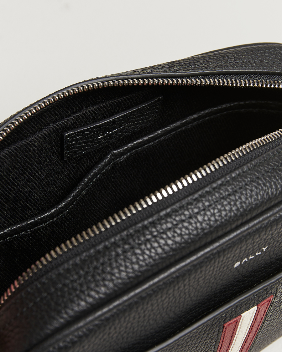 Hombres | Bally RBN Leather Washbag Black | Bally | RBN Leather Washbag Black