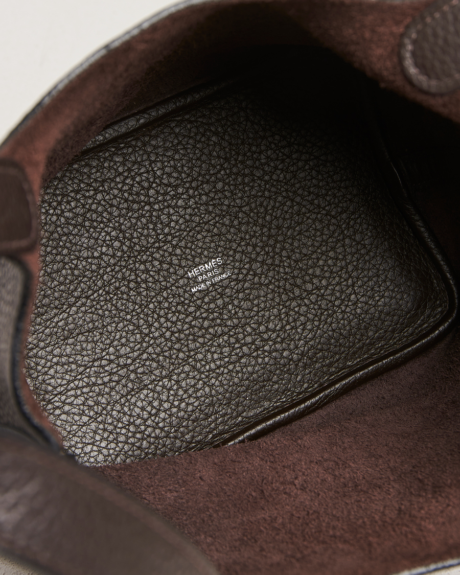 Hombres | Hermès Pre-Owned Picotin Lock 18 Taurillon Chocolate | Hermès Pre-Owned | Picotin Lock 18 Taurillon Chocolate