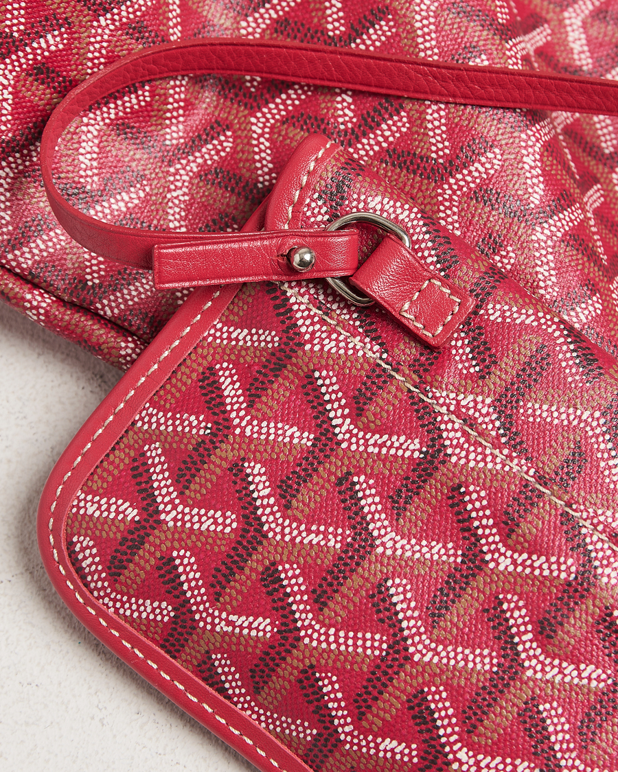 Hombres | Goyard Pre-Owned Saint Louis PM Coated Canvas Tote Bag Pink | Goyard Pre-Owned | Saint Louis PM Coated Canvas Tote Bag Pink