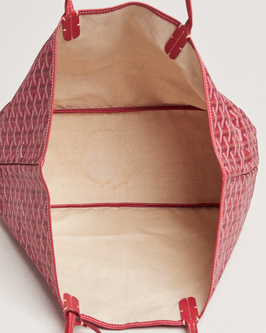 Hombres | Goyard Pre-Owned Saint Louis PM Coated Canvas Tote Bag Pink | Goyard Pre-Owned | Saint Louis PM Coated Canvas Tote Bag Pink