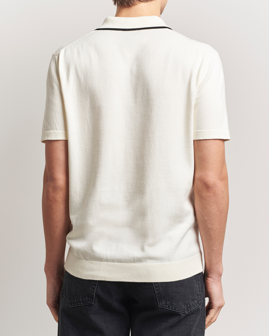 Hombres | Polos | A.P.C. | Fynn Knitted Polo White