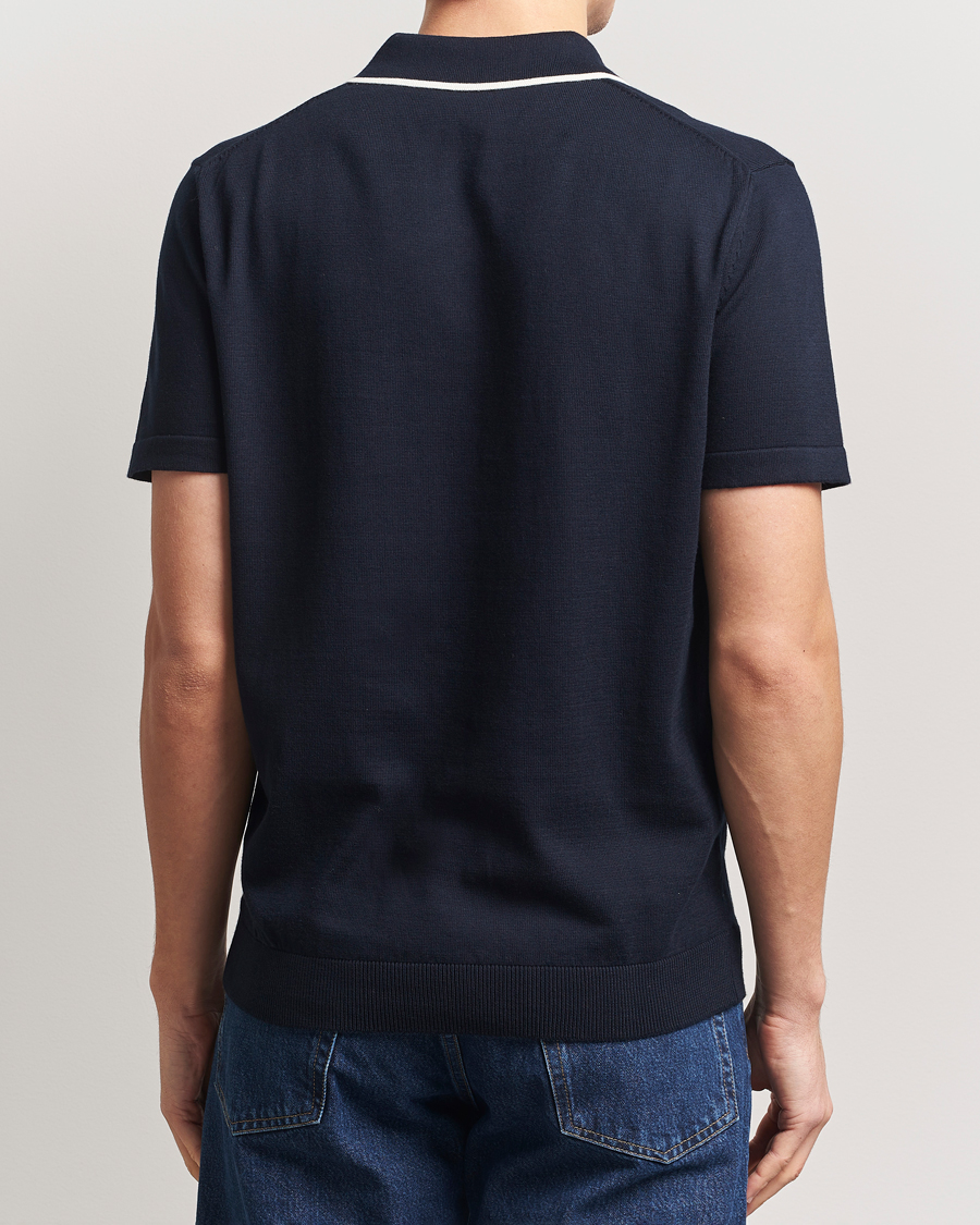 Hombres | Polos | A.P.C. | Fynn Knitted Polo Marine