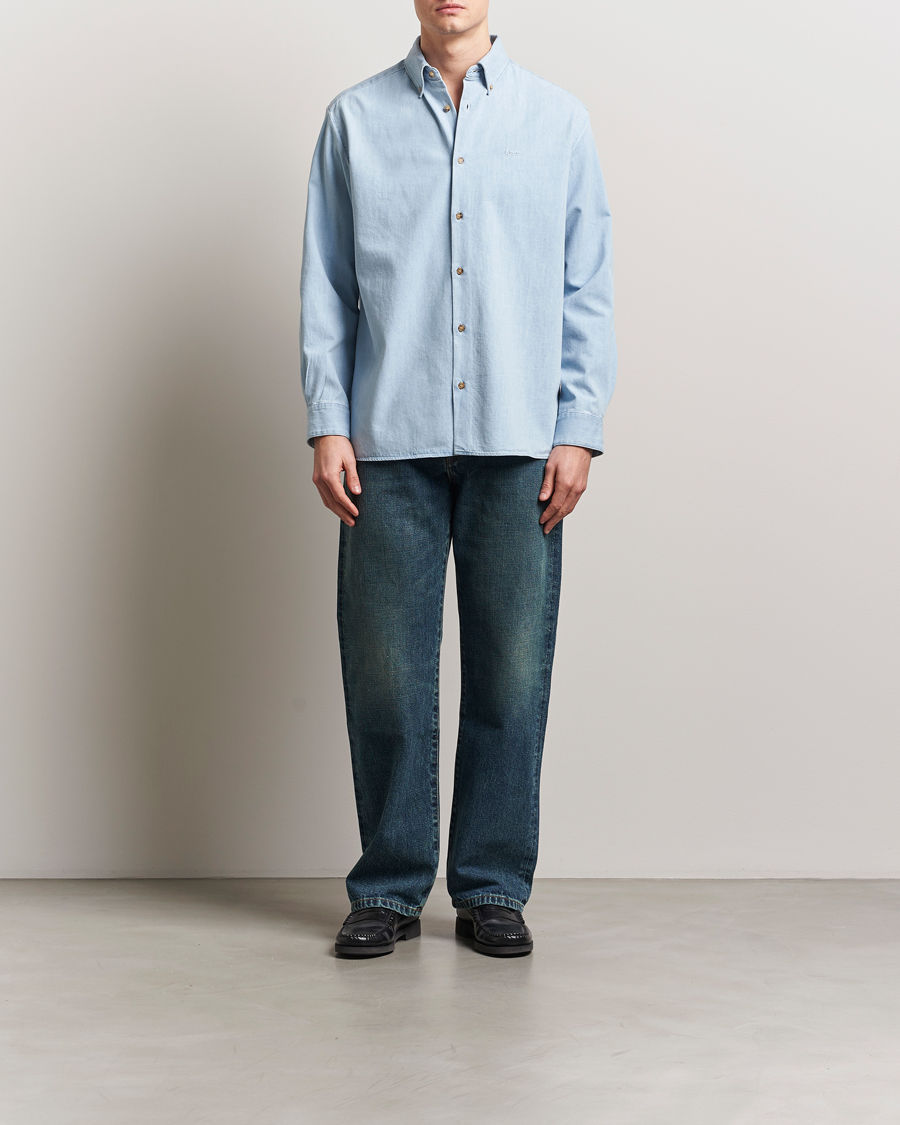 Hombres | Camisas | A.P.C. | Mathias Denim Shirt Pale Blue