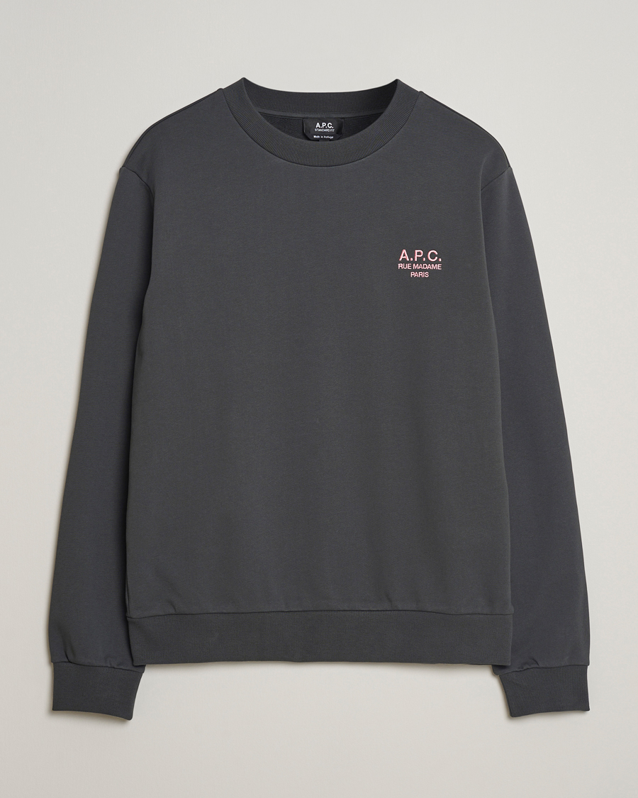 Hombres | Jerséis y prendas de punto | A.P.C. | Rue Madame Sweatshirt Anthracite