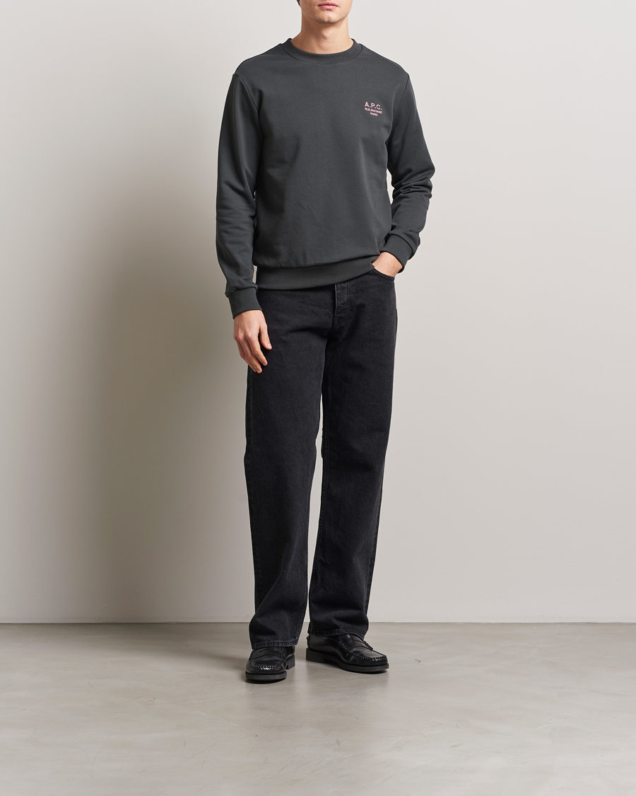 Hombres | Jerséis y prendas de punto | A.P.C. | Rue Madame Sweatshirt Anthracite