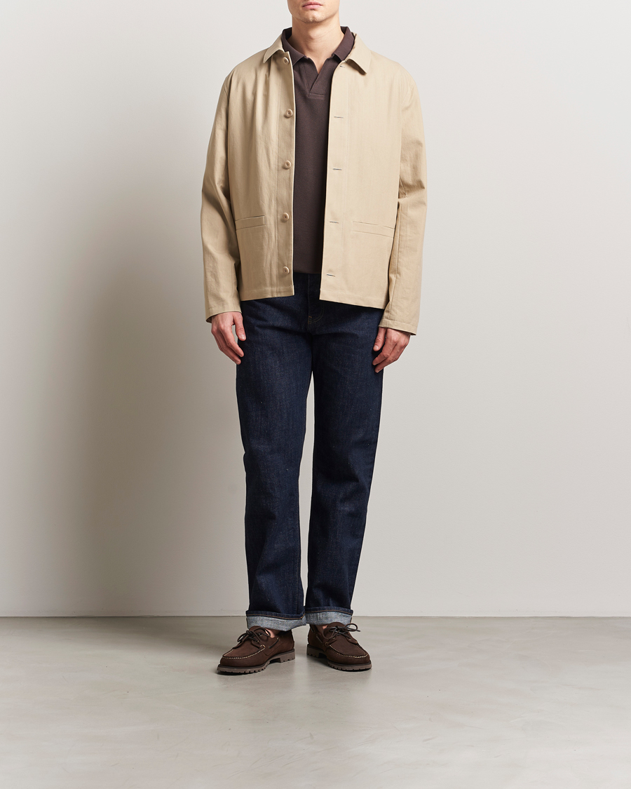 Hombres | Abrigos y chaquetas | A.P.C. | Rodney Textured Cotton Overshirt Beige