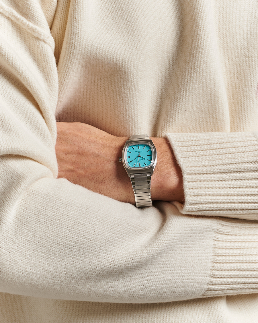 Hombres | Timex Men's Automatic Steel 34mm Aquamarine Dial | Timex | Men's Automatic Steel 34mm Aquamarine Dial