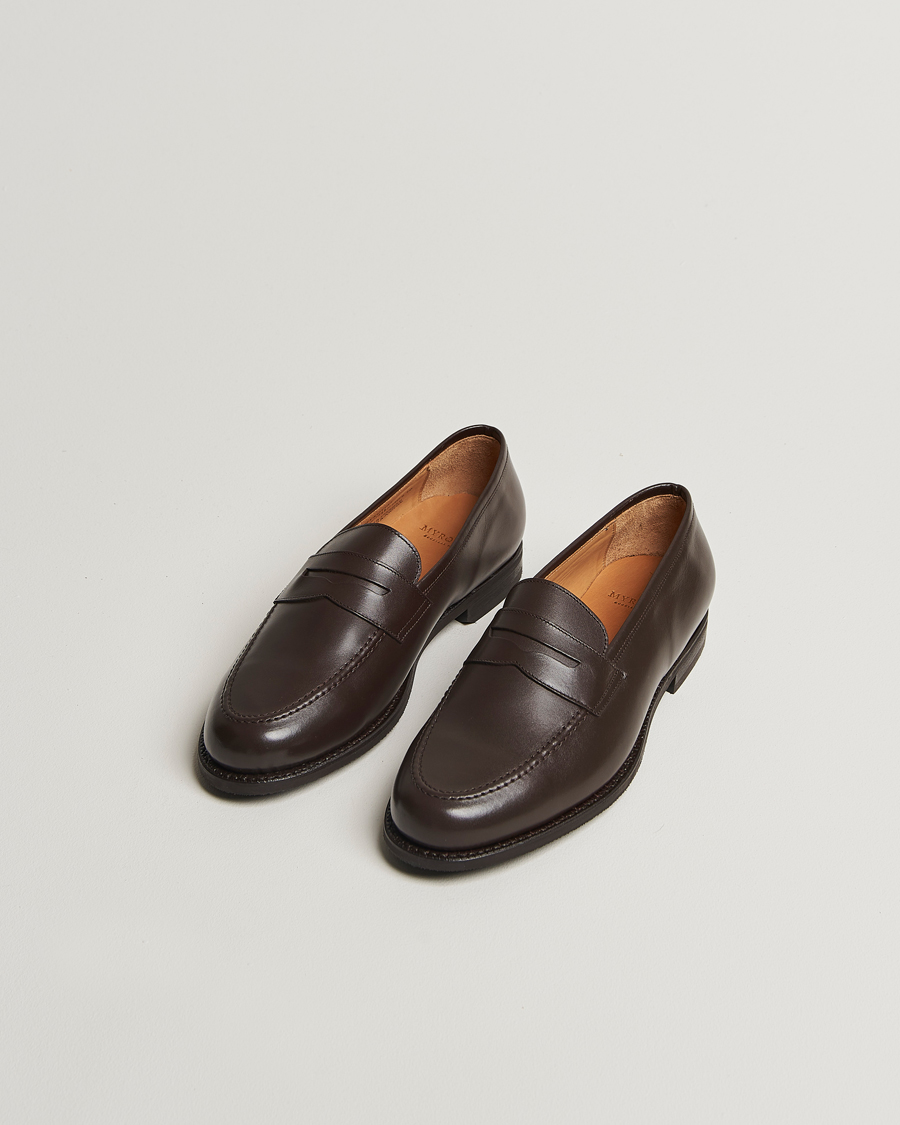Hombres | Mocasines | Myrqvist | Stenhammar II Loafer Dark Brown Calf