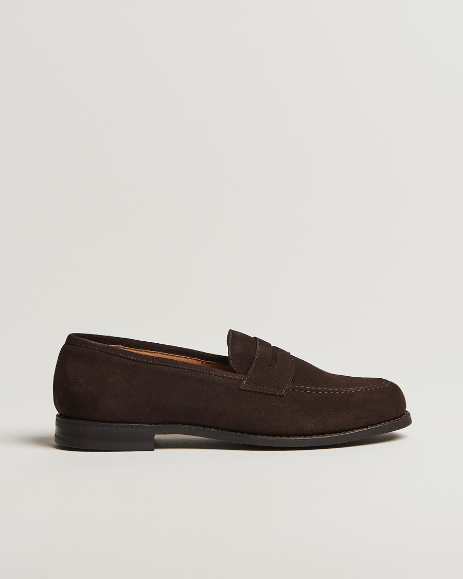 Hombres | Mocasines | Myrqvist | Stenhammar II Loafer Dark Brown Suede