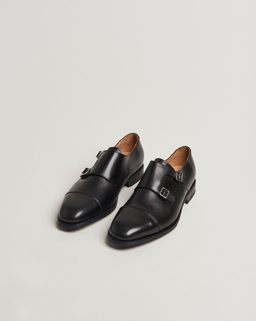 Hombres | Myrqvist Ålsten Double Monkstrap Black Calf | Myrqvist | Ålsten Double Monkstrap Black Calf