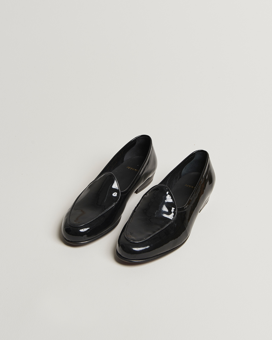 Hombres | Zapatos de charol | Myrqvist | Ängby Patent Loafer Black