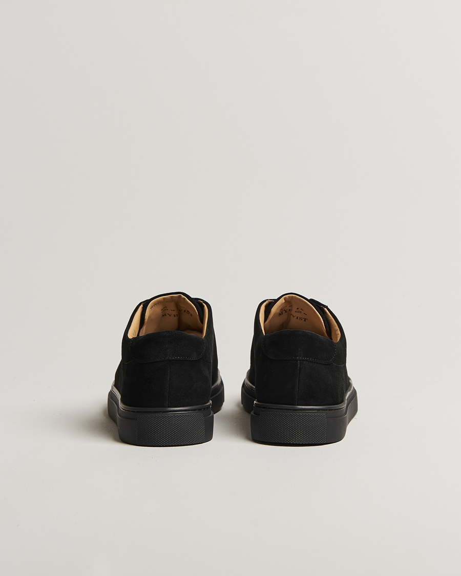 Hombres | Zapatillas | Myrqvist | Alnö Sneakers Black Suede