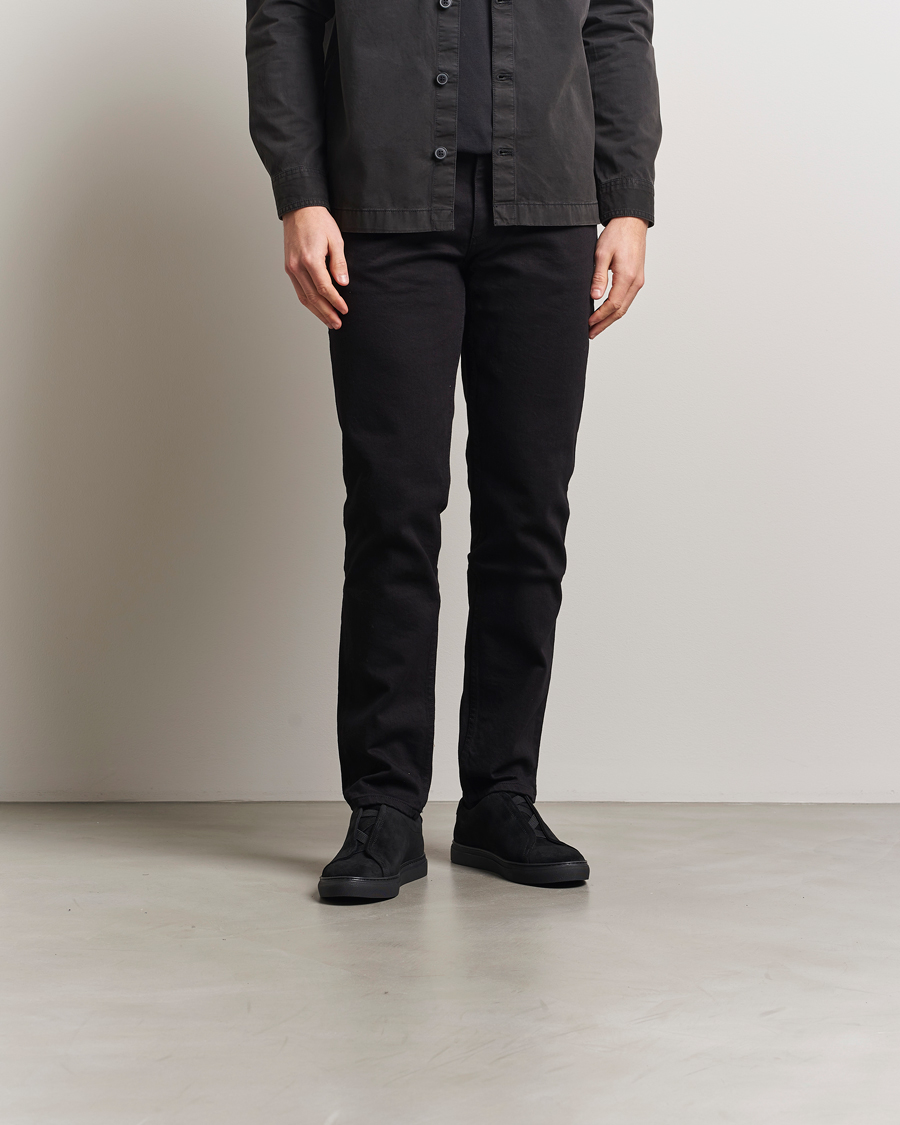 Hombres | Zapatillas | Myrqvist | Alnö Sneakers Black Suede