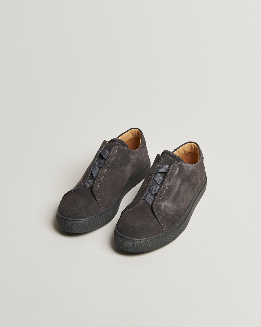 Hombres | Zapatillas | Myrqvist | Alnö Sneakers Grey Suede
